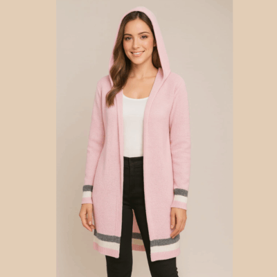 Cárdigan diseño único color Rosado