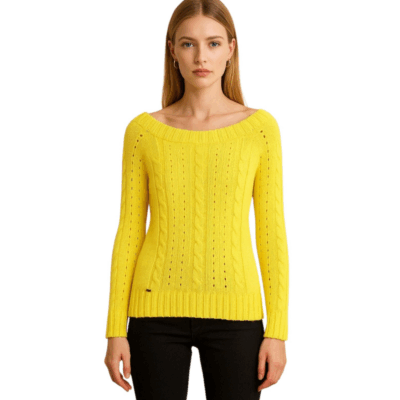 Buso tejido único color  Amarillo